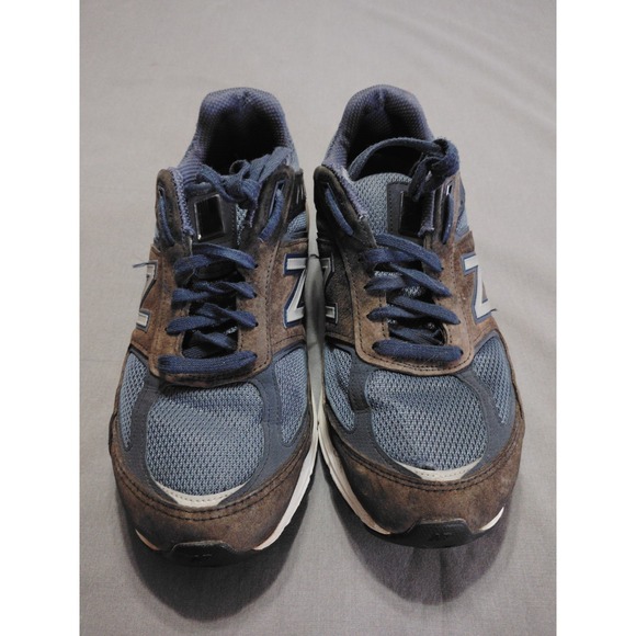 New Balance 990v5 Men 10.5 Navy Blue Suede Running Athletic Preppy Shoe M990NV5* - Picture 2 of 13